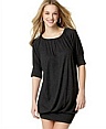 Banded-bottom dress