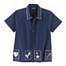 Denim women's camp shirt