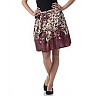 Designer print skirt
