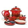 closeout red cookware