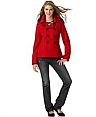 Red woman's peacoat