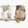 Semiprecious stone wrap bracelet.