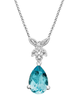 image of wholesale closeout blue diamond necklaces