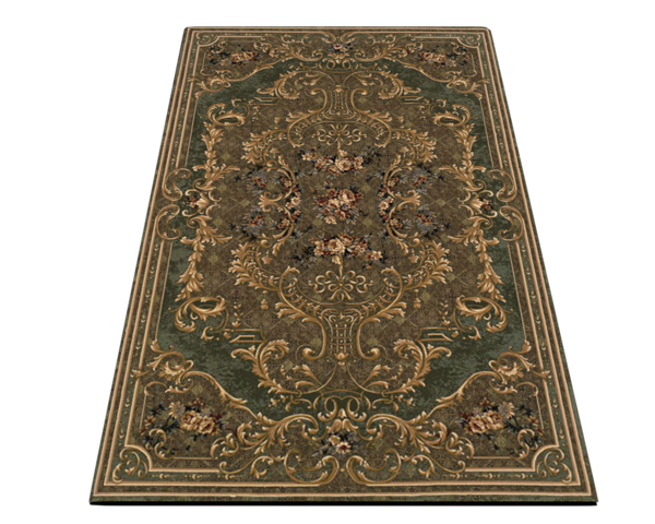 image of wholesale closeout green brown rug