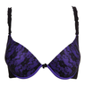 image of wholesale closeout purple black bra