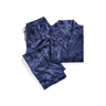 image of wholesale closeout ralph lauren navy paisley satin pajama set womens