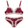 image of wholesale red beige bra and pantie