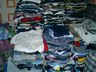 image of liquidation wholesale used clothing folded