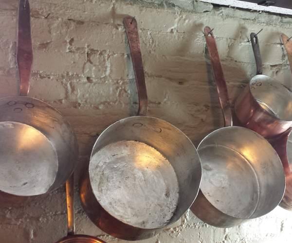 image of wholesale used silver cooper pans
