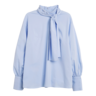 image of wholesale womens blue blouse